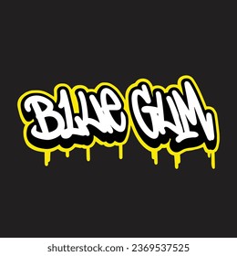 graffiti vector tagging letter word text street art mural hand draw	