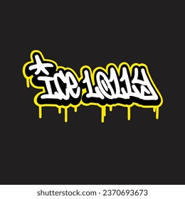graffiti vector tagging letter word text street art mural hand draw