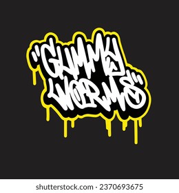 graffiti vector tagging letter word text street art mural hand draw