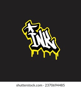 graffiti vector tagging letter word text street art mural hand draw