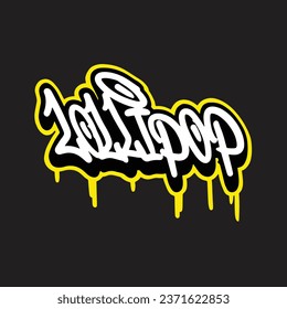 graffiti vector tagging letter word text street art mural hand draw