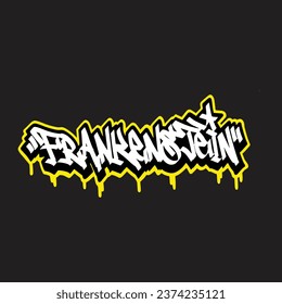 graffiti vector tagging letter word text street art mural hand draw