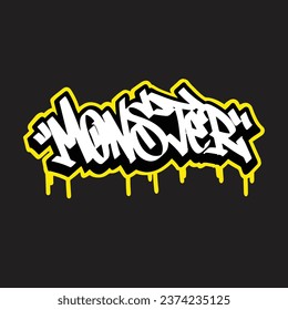 graffiti vector tagging letter word text street art mural hand draw