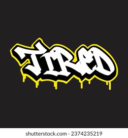 graffiti vector tagging letter word text street art mural hand draw