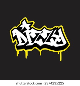 graffiti vectorial etiquetando letra palabra texto arte callejero dibujar mano mural
