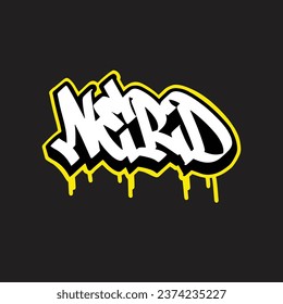 graffiti vectorial etiquetando letra palabra texto arte callejero dibujar mano mural