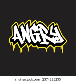 graffiti vector tagging letter word text street art mural hand draw