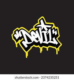 graffiti vector tagging letter word text street art mural hand draw