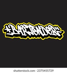 graffiti vectorial etiquetando letra palabra texto arte callejero dibujar mano mural