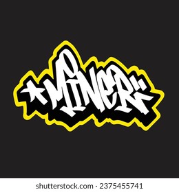 graffiti vector tagging letter word text street art mural hand draw