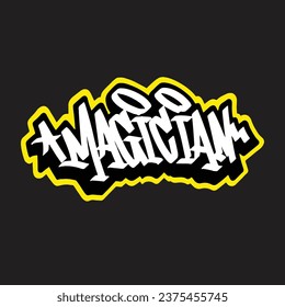 graffiti vector tagging letter word text street art mural hand draw