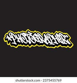 graffiti vector tagging letter word text street art mural hand draw
