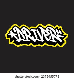 graffiti vectorial etiquetando letra palabra texto arte callejero dibujar mano mural