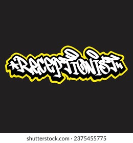 graffiti vector tagging letter word text street art mural hand draw