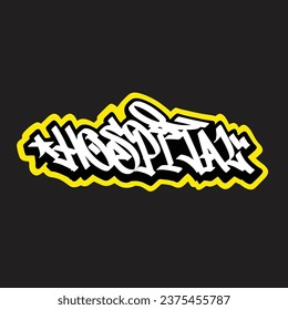 graffiti vector tagging letter word text street art mural hand draw