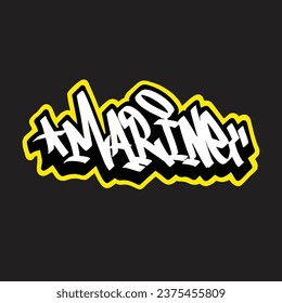 graffiti vectorial etiquetando letra palabra texto arte callejero dibujar mano mural