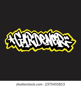 graffiti vector tagging letter word text street art mural hand draw