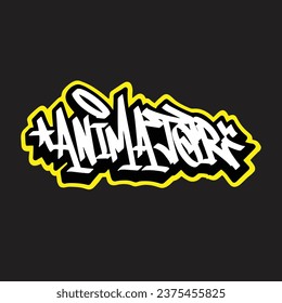 graffiti vector tagging letter word text street art mural hand draw