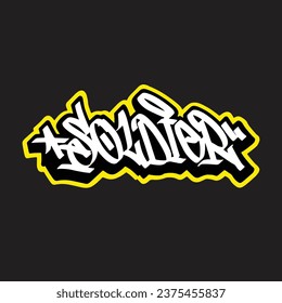 graffiti vectorial etiquetando letra palabra texto arte callejero dibujar mano mural