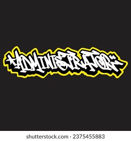 graffiti vectorial etiquetando letra palabra texto arte callejero dibujar mano mural