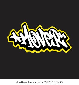 graffiti vectorial etiquetando letra palabra texto arte callejero dibujar mano mural