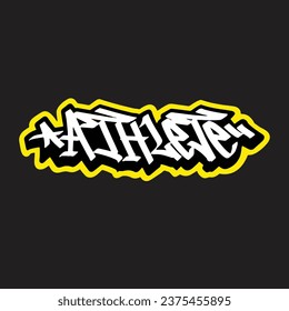 graffiti vectorial etiquetando letra palabra texto arte callejero dibujar mano mural