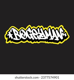 graffiti vector tagging letter word text street art mural hand draw