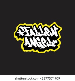 graffiti vector tagging letter word text street art mural hand draw