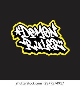 graffiti vectorial etiquetando letra palabra texto arte callejero dibujar mano mural