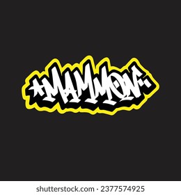 graffiti vector tagging letter word text street art mural hand draw