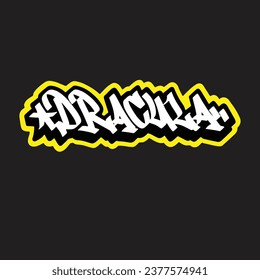 graffiti vector tagging letter word text street art mural hand draw