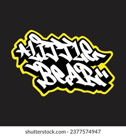 graffiti vectorial etiquetando letra palabra texto arte callejero dibujar mano mural