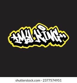 graffiti vector tagging letter word text street art mural hand draw