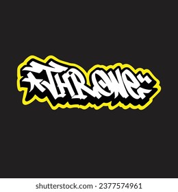 graffiti vector tagging letter word text street art mural hand draw