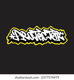 graffiti vector tagging letter word text street art mural hand draw