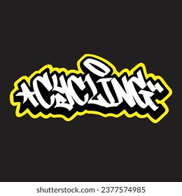graffiti vector tagging letter word text street art mural hand draw
