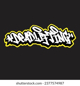 graffiti vector tagging letter word text street art mural hand draw