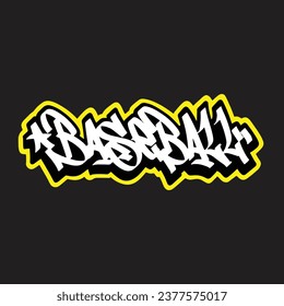 graffiti vector tagging letter word text street art mural hand draw