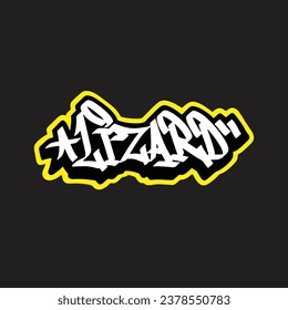 graffiti vector tagging letter word text street art mural hand draw