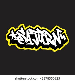 graffiti vectorial etiquetando letra palabra texto arte callejero dibujar mano mural