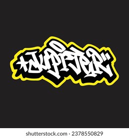 graffiti vector tagging letter word text street art mural hand draw