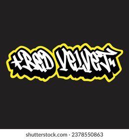 graffiti vector tagging letter word text street art mural hand draw