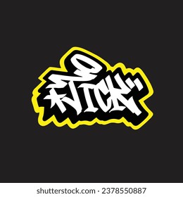 graffiti vector tagging letter word text street art mural hand draw