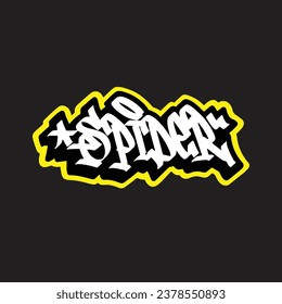 graffiti vector tagging letter word text street art mural hand draw