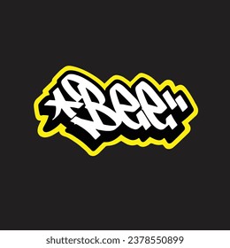 graffiti vector tagging letter word text street art mural hand draw