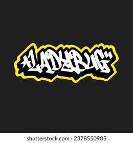 graffiti vector tagging letter word text street art mural hand draw