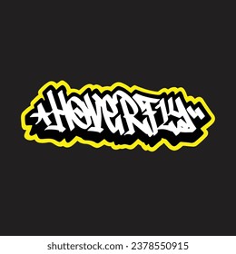 graffiti vectorial etiquetando letra palabra texto arte callejero dibujar mano mural