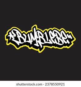 graffiti vector tagging letter word text street art mural hand draw