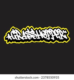 graffiti vector tagging letter word text street art mural hand draw