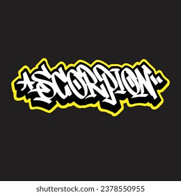 graffiti vectorial etiquetando letra palabra texto arte callejero dibujar mano mural